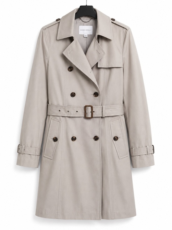 Banana Republic Jackets & Blazers - Banana Republic | Golden Beige Water-Resistant Classic Twill Lined Trench Coat M